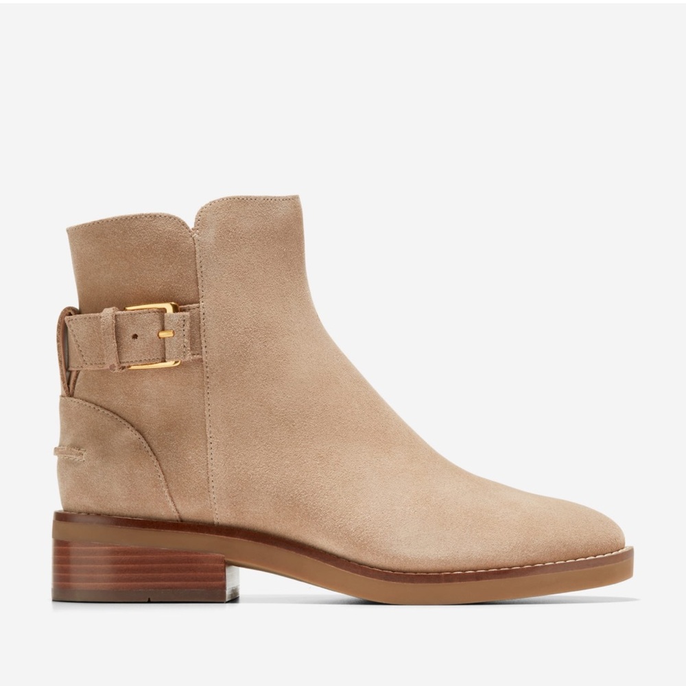 NEW $200 Cole Haan Grand.os Hampshire Suede Ankle Bootie women size 7